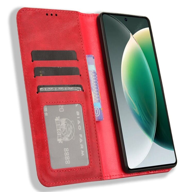 Чехол Deexe Retro Style для TECNO Camon 30 (CL6) - Red: фото 2 из 7