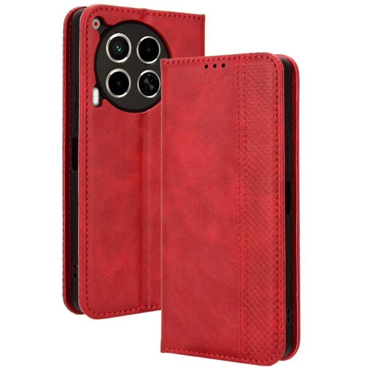 Чехол Deexe Retro Style для TECNO Camon 30 (CL6) - Red: фото 1 из 7