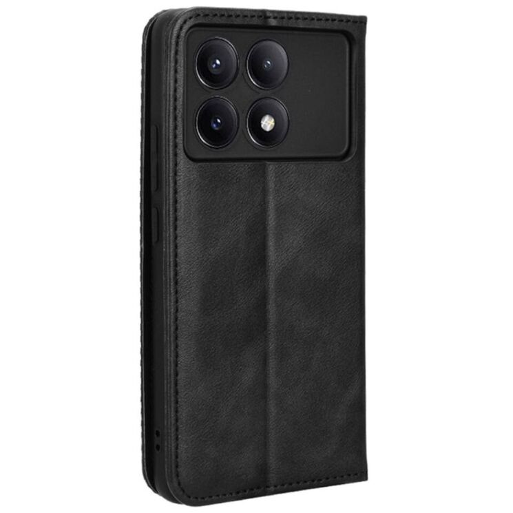 Чехол Deexe Retro Style для Xiaomi Poco F6 Pro - Black: фото 6 из 7