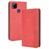 Чохол Deexe Retro Style для Xiaomi Redmi 9C / Redmi 10A - Red (267621R)