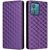 Чехол Deexe Rhombus Book для Motorola Edge 40 Neo - Purple: фото 1 из 6
