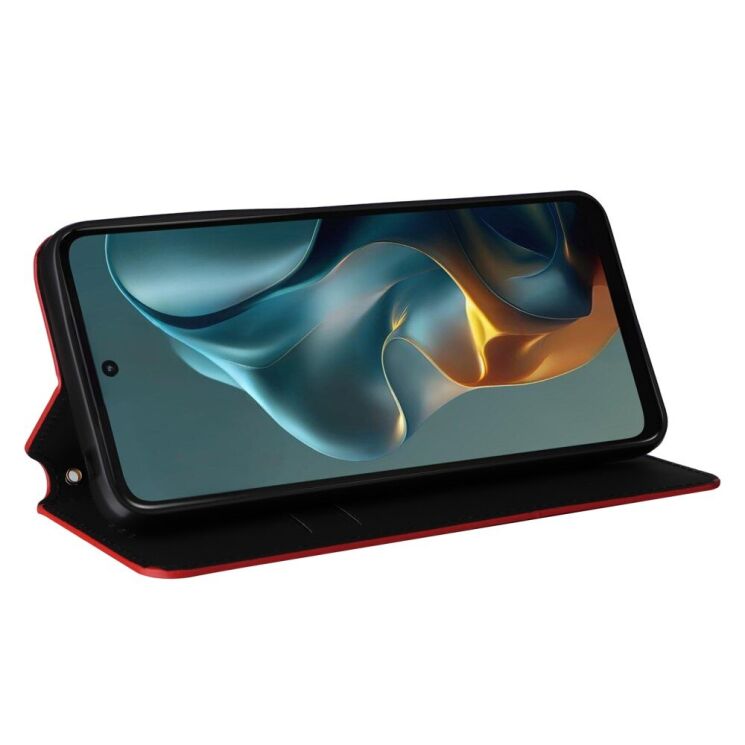 Чохол Deexe Rhombus Book для Motorola Moto G05 / Moto E15 - Red: фото 3 з 10