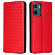 Чохол Deexe Rhombus Book для Motorola Moto G05 / Moto E15 - Red (372702R)