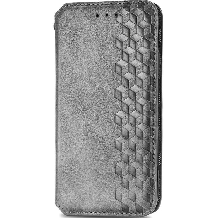 Чехол Deexe Rhombus Wallet для Motorola Moto G24 Power - Grey: фото 4 из 6
