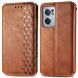 Чехол Deexe Rhombus Wallet для OnePlus Nord CE 2 - Brown (297130Z). Фото 1 из 8
