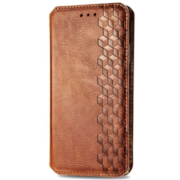 Чехол Deexe Rhombus Wallet для OnePlus Nord CE 2 - Brown: фото 4 из 8