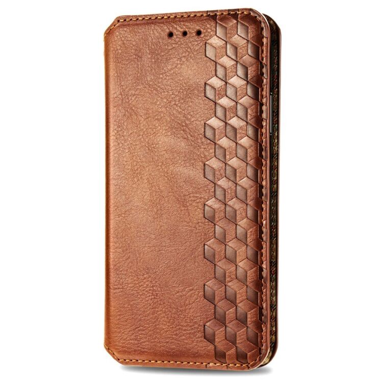 Чехол Deexe Rhombus Wallet для OPPO A3x / A3 / A40m - Brown: фото 4 из 9
