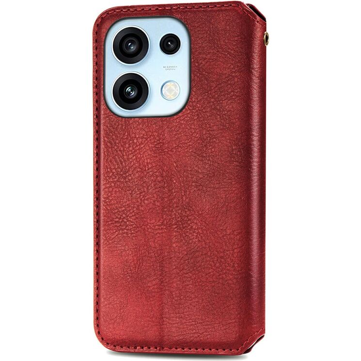 Чохол Deexe Rhombus Wallet для OPPO Reno 16 / 16 Pro - Red (413215R) Чохол Deexe Rhombus Wallet для OPPO Reno 16 / 16 Pro - Red: фото 5 з 12