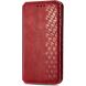 Чохол Deexe Rhombus Wallet для OPPO Reno 16 / 16 Pro - Red (413215R). Фото 4 з 12