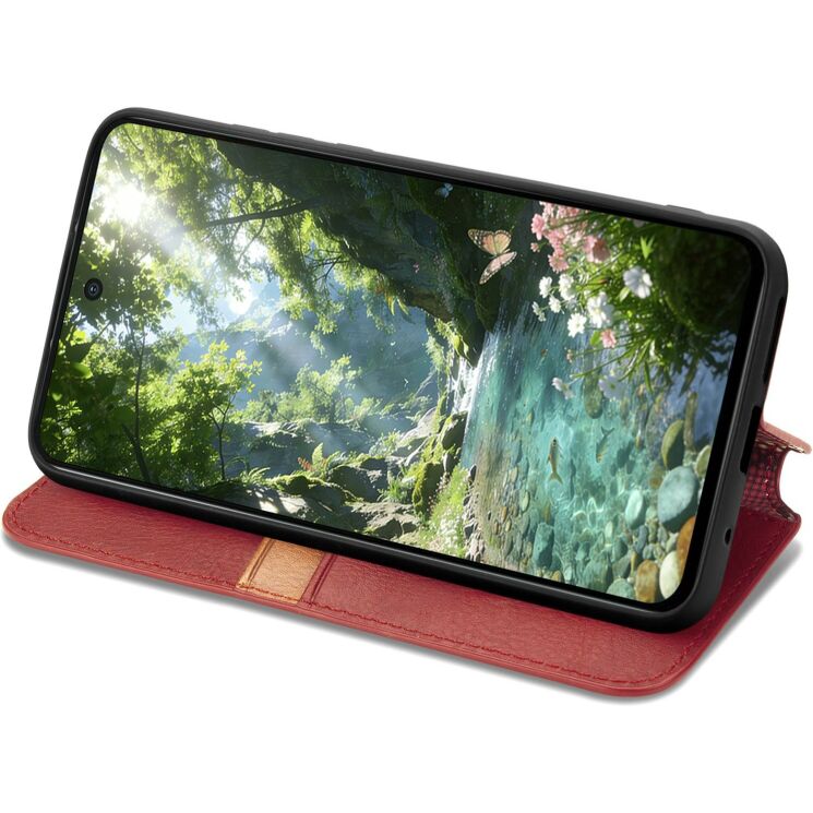 Чохол Deexe Rhombus Wallet для OPPO Reno 16 / 16 Pro - Red (413215R) Чохол Deexe Rhombus Wallet для OPPO Reno 16 / 16 Pro - Red: фото 3 з 12