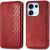 Чехол Deexe Rhombus Wallet для OPPO Reno 16 / 16 Pro - Red: фото 1 из 12