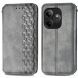 Чехол Deexe Rhombus Wallet для Realme GT 6 - Grey (357810H). Фото 1 из 7