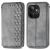 Чехол Deexe Rhombus Wallet для Realme GT 6 - Grey: фото 1 из 7
