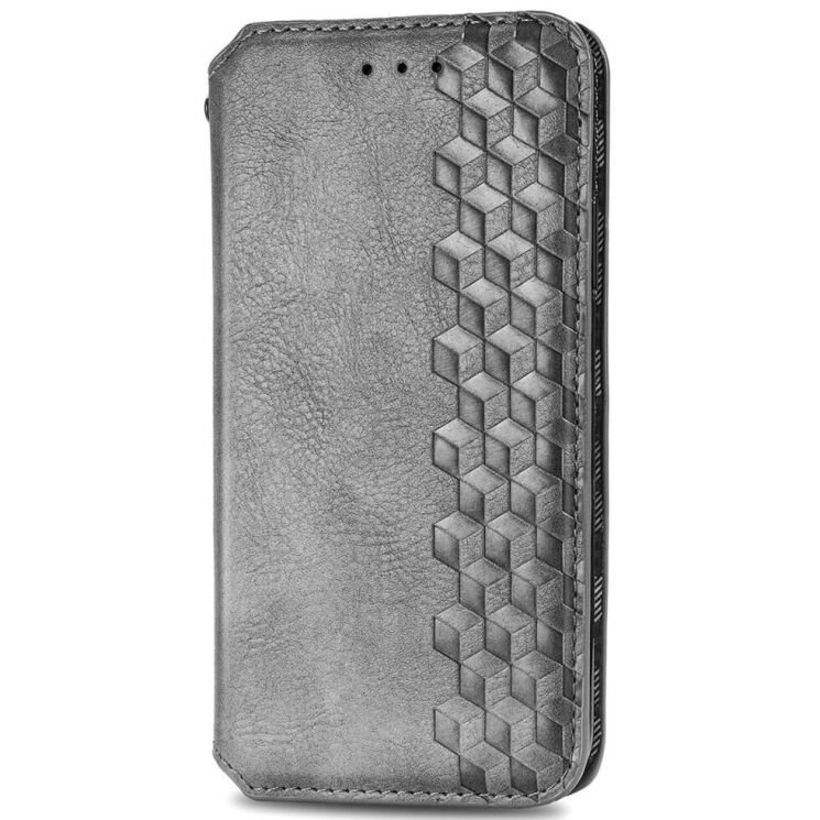 Чехол Deexe Rhombus Wallet для Realme GT 6 - Grey: фото 4 из 7