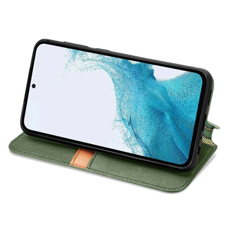 Чехол Deexe Rhombus Wallet для Samsung Galaxy A36 (A366) / A56 (A566) - Green: фото 3 из 9