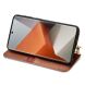 Чехол Deexe Rhombus Wallet для Xiaomi Redmi Note 13 Pro+ - Brown (340572Z). Фото 3 из 6
