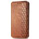 Чехол Deexe Rhombus Wallet для Xiaomi Redmi Note 13 Pro+ - Brown (340572Z). Фото 4 из 6