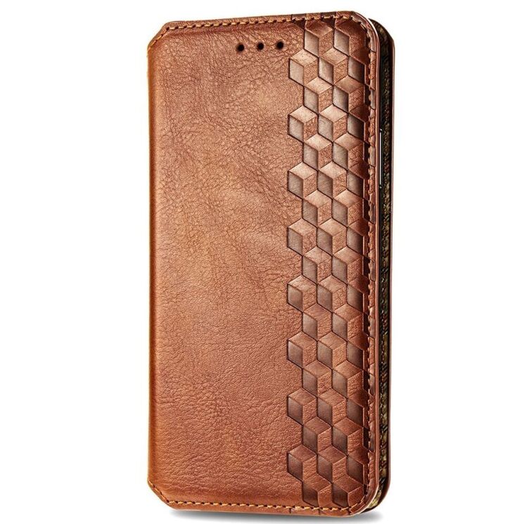 Чехол Deexe Rhombus Wallet для Xiaomi Redmi Note 13 Pro+ - Brown: фото 4 из 6