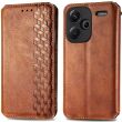 Чехол Deexe Rhombus Wallet для Xiaomi Redmi Note 13 Pro+ - Brown (340572Z)