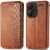 Чехол Deexe Rhombus Wallet для Xiaomi Redmi Note 13 Pro+ - Brown: фото 1 из 6