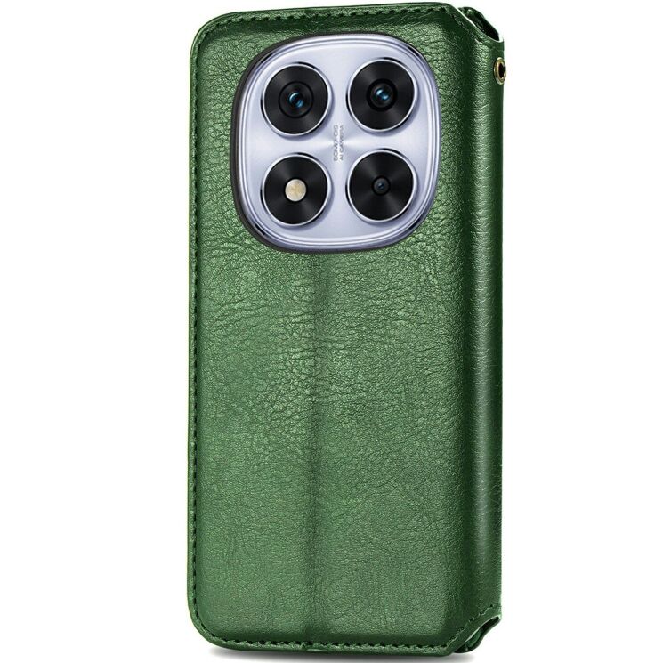 Чехол Deexe Rhombus Wallet для Xiaomi Redmi Note 15 Pro Plus / Poco M8 Pro 5G - Green: фото 5 из 6