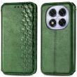 Чехол Deexe Rhombus Wallet для Xiaomi Redmi Note 15 Pro Plus / Poco M8 Pro 5G - Green (404718G)
