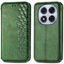 Чехол Deexe Rhombus Wallet для Xiaomi Redmi Note 15 Pro Plus / Poco M8 Pro 5G - Green: фото 1 из 6