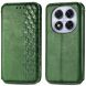 Чехол Deexe Rhombus Wallet для Xiaomi Redmi Note 15 Pro Plus / Poco M8 Pro 5G - Green (404718G). Фото 1 из 6