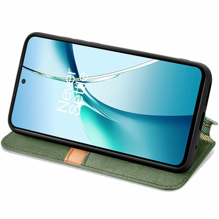 Чехол Deexe Rhombus Wallet для Xiaomi Redmi Note 15 Pro Plus / Poco M8 Pro 5G - Green: фото 3 из 6