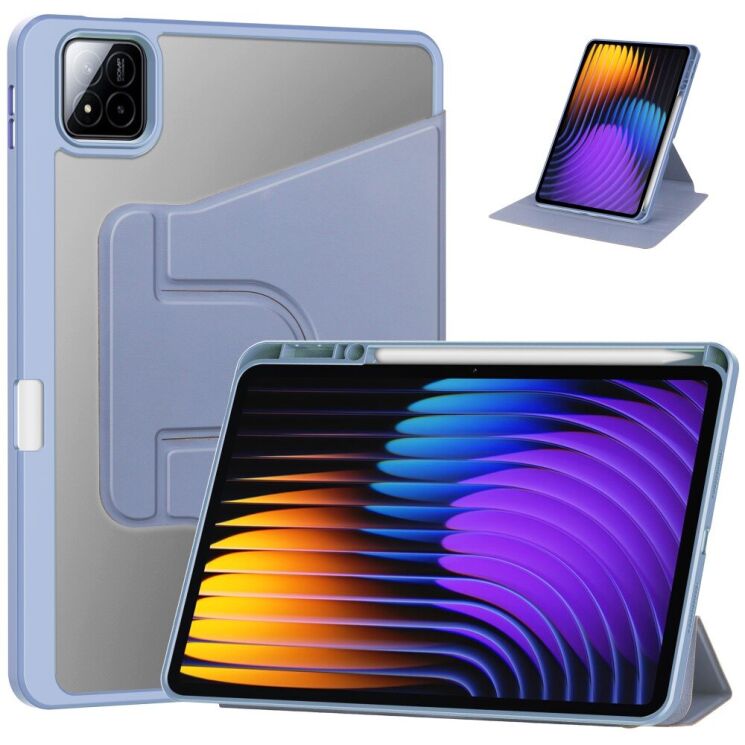 Чехол Deexe Rotary Case для Xiaomi Pad 7 / 7 Pro - Purple: фото 1 из 7