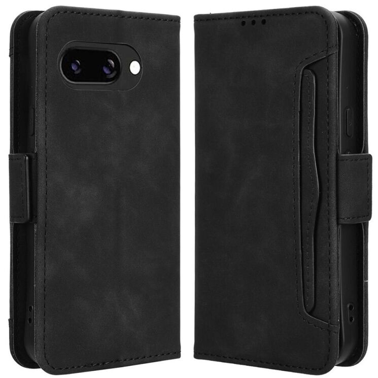 Чехол Deexe Wallet Stand для Google Pixel 9a - Black: фото 1 из 7