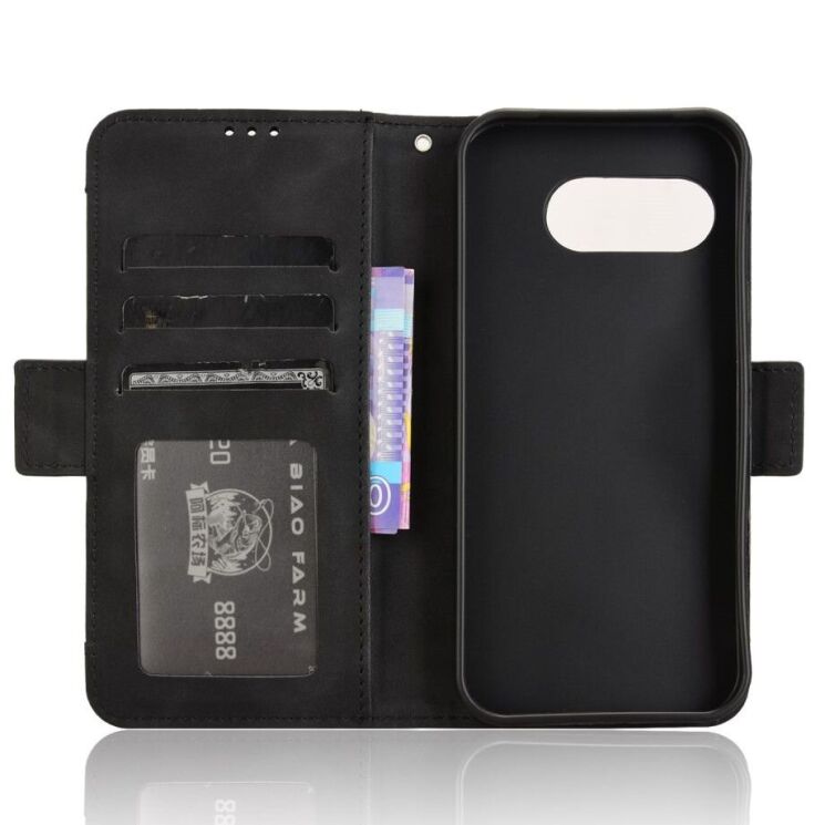 Чехол Deexe Wallet Stand для Google Pixel 9a - Black: фото 5 из 7