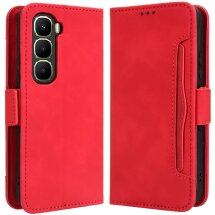Чохол Deexe Wallet Stand для Infinix Hot 60і - Red: фото 1 з 7