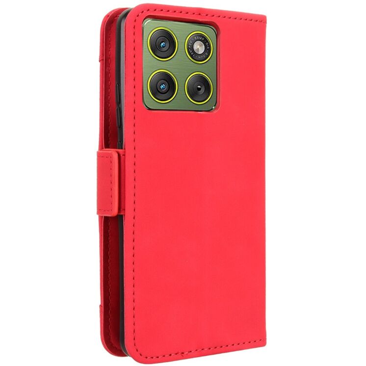 Чохол-книжка з кишеньками Deexe Wallet Stand для Motorola Edge 70 - Red: фото 7 з 15