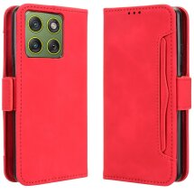 Чохол-книжка з кишеньками Deexe Wallet Stand для Motorola Edge 70 - Red: фото 1 з 15