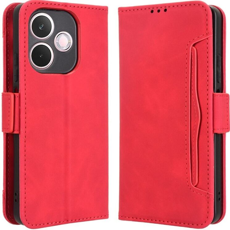 Чехол Deexe Wallet Stand для Oppo A5 Pro (4G/5G) - Red: фото 1 из 7