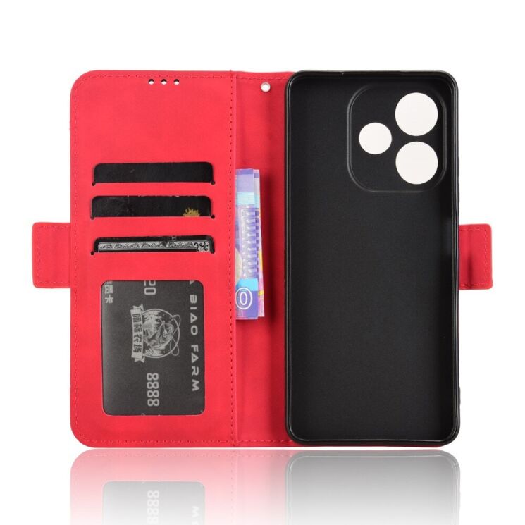 Чехол Deexe Wallet Stand для Oppo A5 Pro (4G/5G) - Red: фото 2 из 7