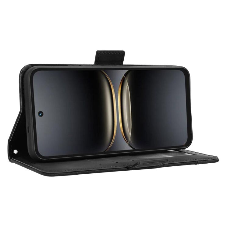 Чехол-книжка с кармашками Deexe Wallet Stand для TECNO Spark 40C - Black: фото 6 из 15