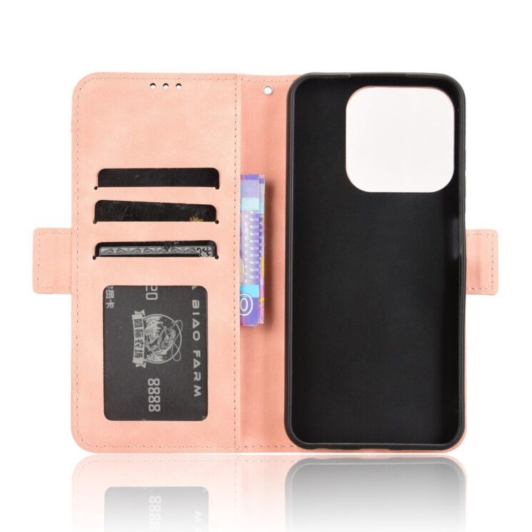 Чехол Deexe Wallet Stand для ZTE Nubia V70 - Pink: фото 5 из 7