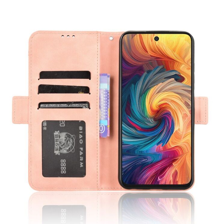 Чехол Deexe Wallet Stand для ZTE Nubia V70 - Pink: фото 3 из 7