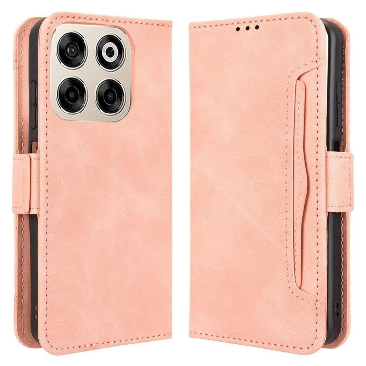 Чехол Deexe Wallet Stand для ZTE Nubia V70 - Pink: фото 1 из 7