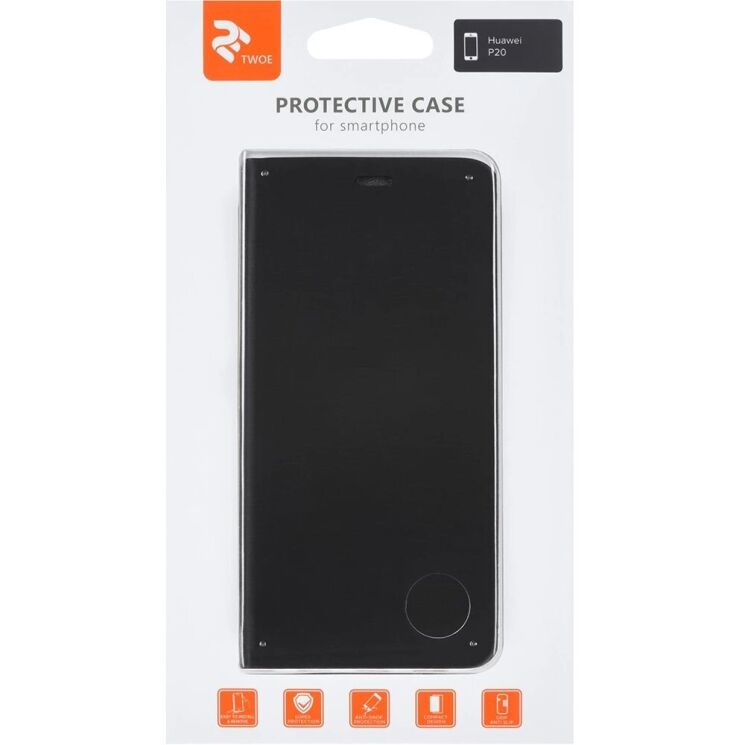 Чохол-книжка 2E Folio для Huawei P20 - Black: фото 5 з 5