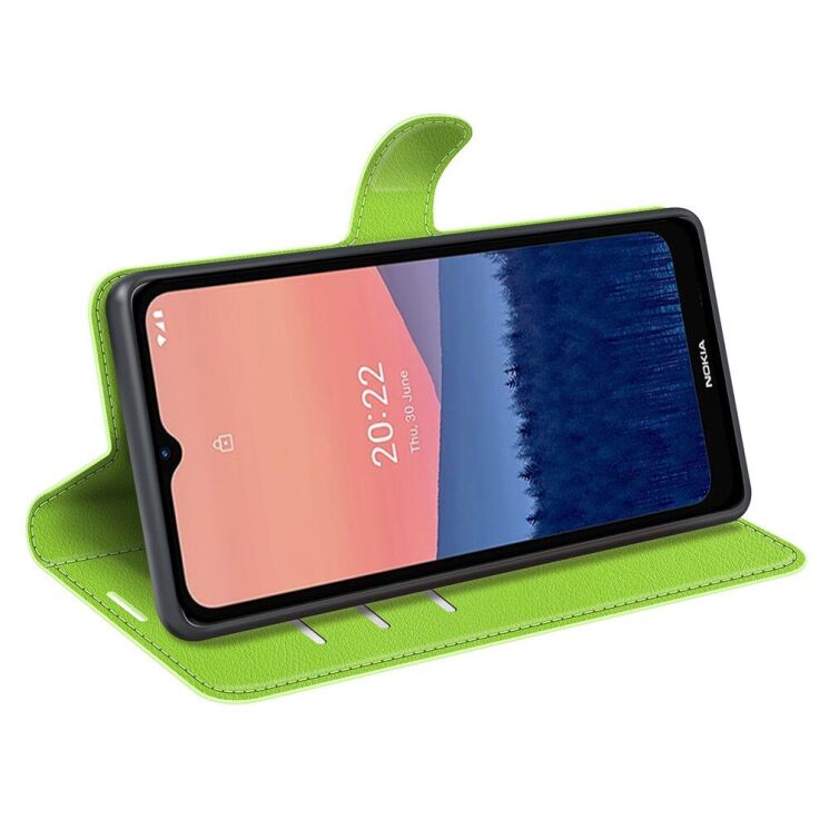 Чехол-книжка Deexe Book Type для Nokia C21 - Green: фото 3 из 6