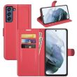 Чехол-книжка Deexe Book Type для Samsung Galaxy S21 FE (G990) - Red (230627R)