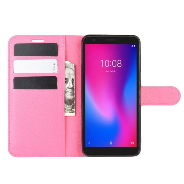 Классический чехол-книжка Deexe Book Type для ZTE Blade A3 (2020) - Rose: фото 4 из 6