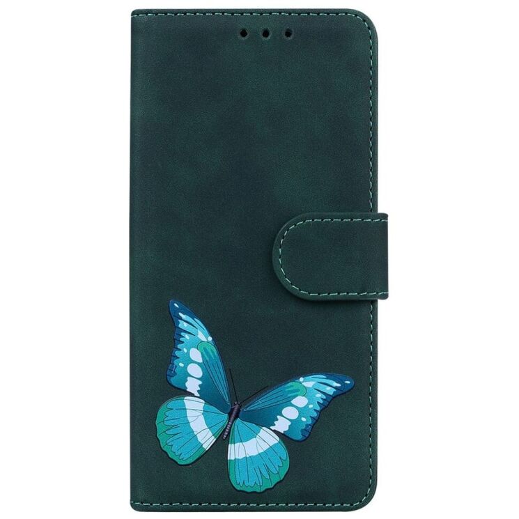 Чехол-книжка Deexe Butterfly Pattern для Infinix Hot 20i (X665E) - Green: фото 4 из 8