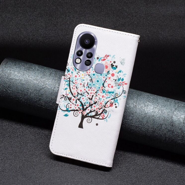 Чехол-книжка Deexe Color Wallet для Infinix Hot 11s NFC (X6812B) - Little Tree: фото 5 из 7