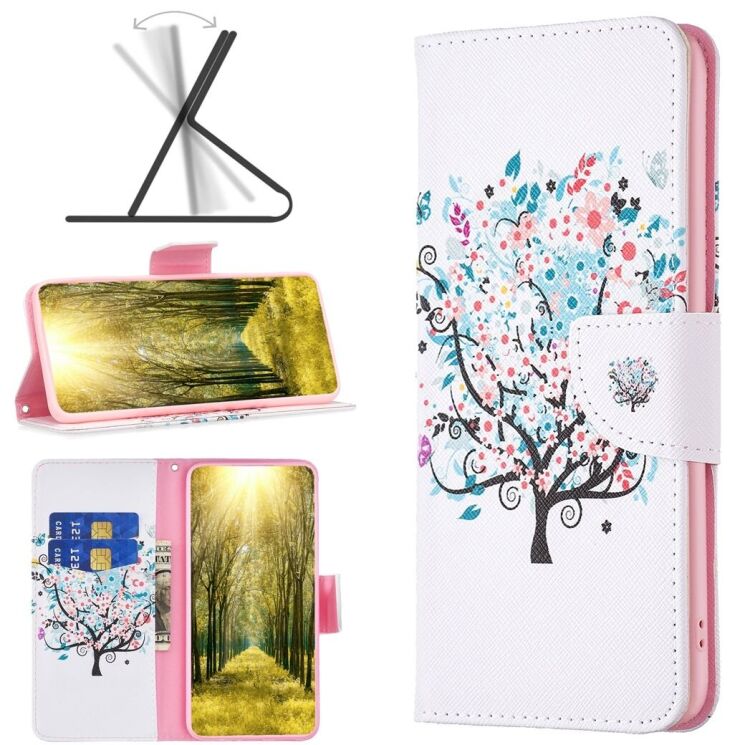 Чехол-книжка Deexe Color Wallet для Infinix Hot 11s NFC (X6812B) - Little Tree: фото 1 из 7