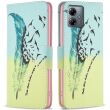 Чохол-книжка Deexe Color Wallet для Motorola Moto G14 - Feather and Birds (335505I)