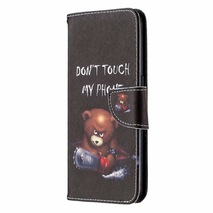 Чехол-книжка Deexe Color Wallet для OPPO A31 - Brown Bear and Warning Words: фото 2 из 9